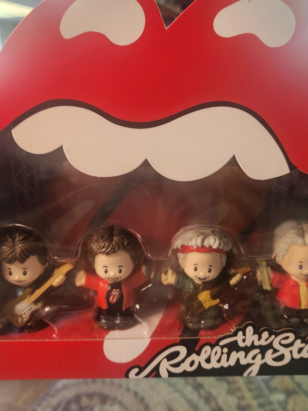 the Rolling Stones Red & White Little People Collector  Figurine Playset